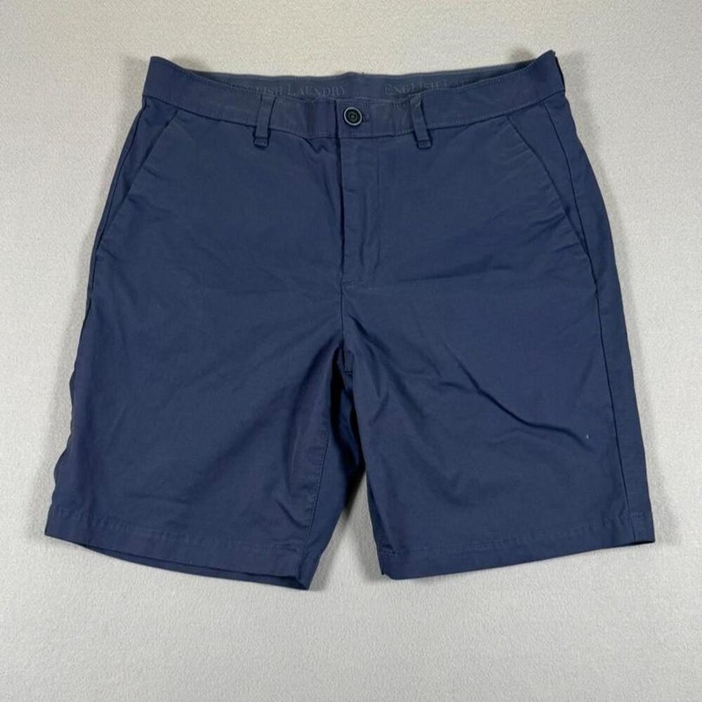 English-laundry Men's Blue and Navy Shorts